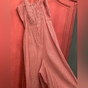 Pink and White Jumpsuit  Size Small from a Local Boutique